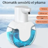 Polham 420ML Otomatik Sensörlü Sabunluk Köpük Makinesi, Tüm Sıvılar İçin Köpük Makinası, Şarjlı Duvar Askılı thumbnail 2