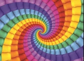 Nova Puzzle 1000 Parça Gökkuşağı Sarmalı Rengarenk Puzzle - 3