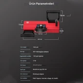 45 Derece Konik Pah Kırma Aparatı Metal Plaka Granit Seramik Karo Taşınabilir Makine Aparat thumbnail 2