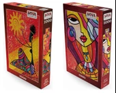 Nova Puzzle 2x1000 Parça Süslü Kız ve Afrikalı Kadın Puzzle thumbnail 1