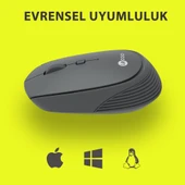 Lecoo WS202 Kablosuz 1200DPI 4 Tuşlu Optik Mouse Gri - 2