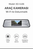 XJ06 HD Araç Kamerası  Wi-Fi Dokunmatik, 1080p Kayıt, Park İzleme Çarpışma Algılama - 1