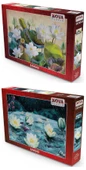 Nova Puzzle 2x1000 Parça Lotus (Nilüfer) Çiçekleri Puzzle Seti thumbnail 2