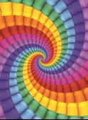 Nova Puzzle 1000 Parça Gökkuşağı Sarmalı Rengarenk Puzzle - 4