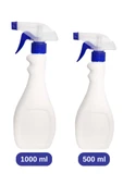 2’li Tigerli Sıvı Püskürtücü Set, Spreyli Yağ Sirke Su Püskürtme Cam Temizlik Şişesi 1000ml+500ml - 2