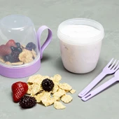 Yoğurt Kabı Taşınabilir Kahvaltı ve Ara Öğün Kabı – Küçük / Orta / Büyük - 8