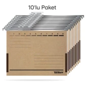 Tunakart ASD2005 Metal Askılı yan bezli körüklü dosya 10 lu Paket - 1
