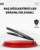 2025 Seri Profesyonel Isı Ayarlı Titanyum Kaplama Saç Düzleştirici Dijital Ekranlı - 1