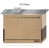 Tunakart ASD2005 Metal Askılı yan bezli körüklü dosya 5 li Paket - 1