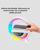15W Hızlı Şarj Destekli LED Atmosfer Işığı ve Alarm Fonksiyonlu Lamba thumbnail 4