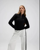 Ellesse EF557-BK Kadın Siyah Yarı Fermuarlı Sweat - 1
