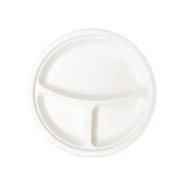 Ekolojik 26 Cm. 3 Bölmeli 48 Kişilik Parti Piknik Sofra Sunum Seti -Tabak Bardak Çatal Kaşık Takımı - 3