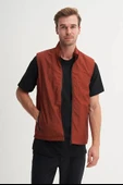 Cazador Regular Fit Baharlık Crinkle Kumaş Yelek-13285 - 3