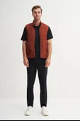 Cazador Regular Fit Baharlık Crinkle Kumaş Yelek-13285 - 1