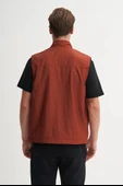 Cazador Regular Fit Baharlık Crinkle Kumaş Yelek-13285 - 2