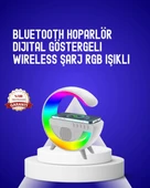 13 Renk Seçenekli Kablosuz Şarj Cihazlı LED Lamba thumbnail 1