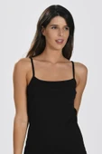 AmoraSecret AmoraSecret İp Askılı Siyah Ribana Atlet - 1