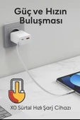 30W GaN Hızlı Şarj Cihazı  USBA & USBC Çıkışlı, Entegre Kablolu Kendinden Kablolu - 6