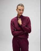 Ellesse EF557-BRD Kadın Bordo Yarı Fermuarlı Sweat thumbnail 7