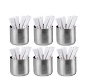 Omnisoft Büyük Boy Stick Çubuk Şekerlik 430 Paslanmaz Çelik 6 Adet - 1