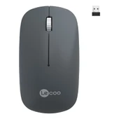 Lecoo WS214 Kablosuz 1200DPI 3 Tuşlu Optik Mouse Gri - 1