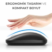 Lecoo WS214 Kablosuz 1200DPI 3 Tuşlu Optik Mouse Gri - 6