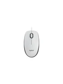Logitech M100 Beyaz Kablolu Mouse - 910-006764 - 1