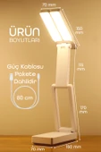 Şarjlı Masa Lambası 3 Renk 40 LED Katlanır Ayarlı Dokunmatik Dimmerli Okuma Işığı PR18 thumbnail 1
