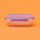 LockieLock Saklama Kabı - Şeffaf / Mavi - 1030 ml - 1