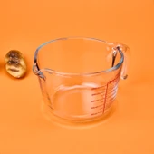 Borcam Ölçü Kabı - Şeffaf - 1 lt thumbnail 2