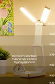 Şarjlı Masa Lambası 3 Renk 40 LED Katlanır Ayarlı Dokunmatik Dimmerli Okuma Işığı PR18 thumbnail 5