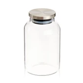 Home Borosilikat Cam Kavanoz - Şeffaf - 9x14 cm thumbnail 3