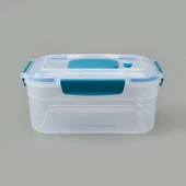 Diktdörtgen Vakumlu Kilitli Saklama Kabı - Asorti - 3,4 lt thumbnail 1