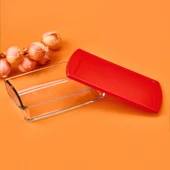 Kapaklı Dikdörtgen Borcam - Şeffaf / Kırmızı - 1320 ml thumbnail 2