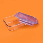 LockieLock Saklama Kabı - Şeffaf / Mavi - 1030 ml - 3