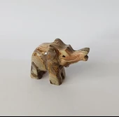 Fil Oniks Taşı Biblo Mermer Onix Ev Ofis Dekor Masa Süsü thumbnail 5