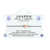 JASPER DOĞAL TAŞ OĞLAK BURÇ İP BİLEKLİK - 1