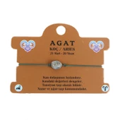 AGAT DOĞAL TAŞ KOÇ BURÇ İP BİLEKLİK - 1