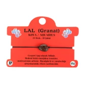 LAL DOĞAL TAŞ KOVA BURÇ İP BİLEKLİK - 1