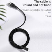 Joyroom S-M405 2.4A Type-C Şarj ve Data Kablosu PVC 2M Siyah thumbnail 5