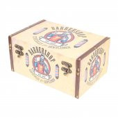 AHŞAP BARBER SHOP TASARIM KAPAKLI KUTU NO:1 - 1