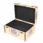 AHŞAP BARBER SHOP TASARIM KAPAKLI KUTU NO:1 - 2