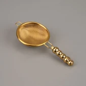 Çelik Çay Süzgeci - Gold - 1