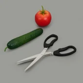 Mutfak Makası - Siyah / Gri - 19 cm thumbnail 3