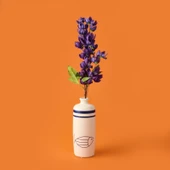 Deco Enkianthus Yapay Çiçek - Mor - 87 cm thumbnail 1