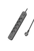 5 Prizli Akım Korumalı Uzatma Kablosu | 2xUSB-A + 2xUSB-C | 3680W - 2m Kablo - 1