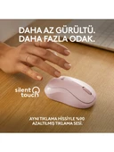 Logitech M240 Sessiz Kompakt Kablosuz Bluetooth Mouse - Pembe - 6
