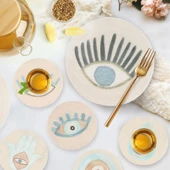 Mia Amulet Tatlı Tabağı - Asorti - 19 cm thumbnail 1