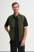 Cazador Regular Fit Baharlık Crinkle Kumaş Yelek-13285 - 2