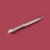 Çift Bıçaklı Yan Soyacak - Gümüş - 18 cm thumbnail 3